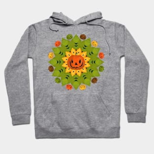 Jack-O-Lantern Halloween Flower Hoodie